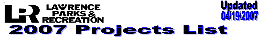 2007 Projects List,Updated,04/19/2007