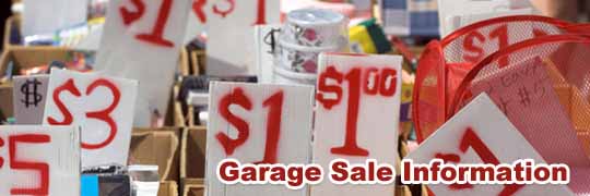 Garage Sale Info