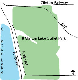 Clinton Lake Outlet Park Directions